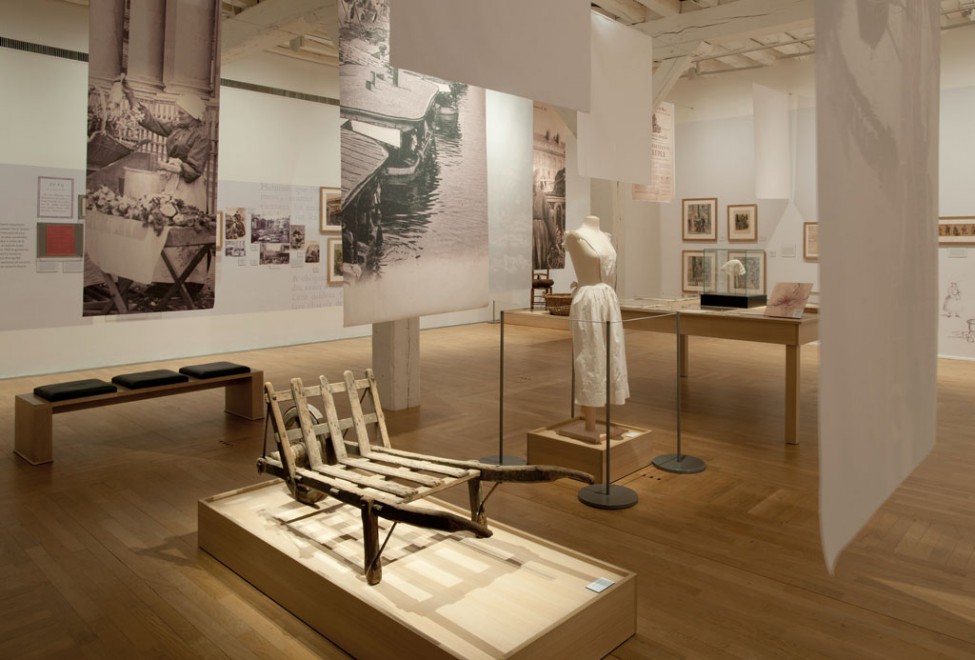 Scénographie de l'exposition Femmes au travail