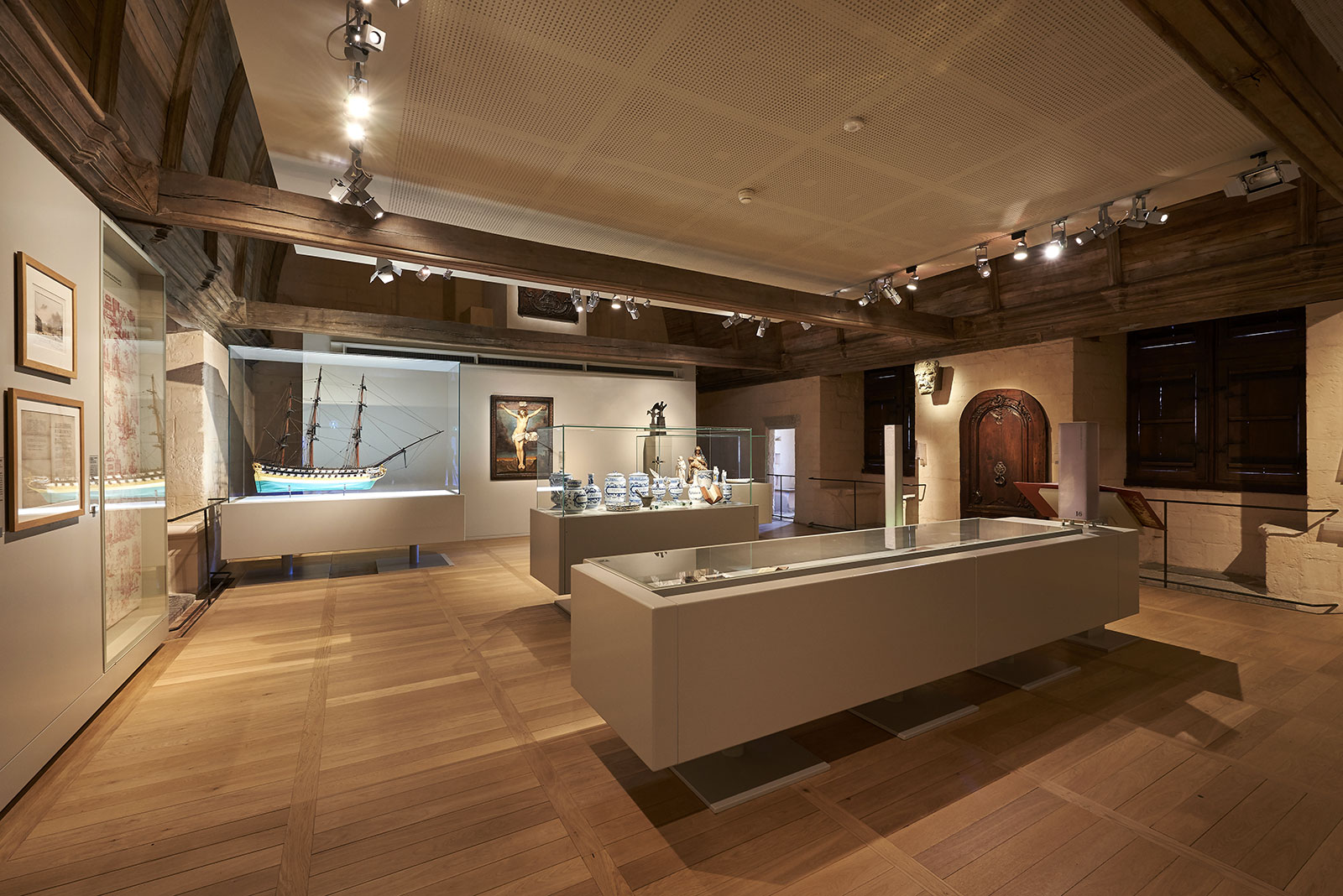 Salle 16, la ville des négociants, musée d'histoire de Nantes. Château des ducs de Bretagne. Nantes (Loire-Atlantique) ©André Bocquel/LVAN.