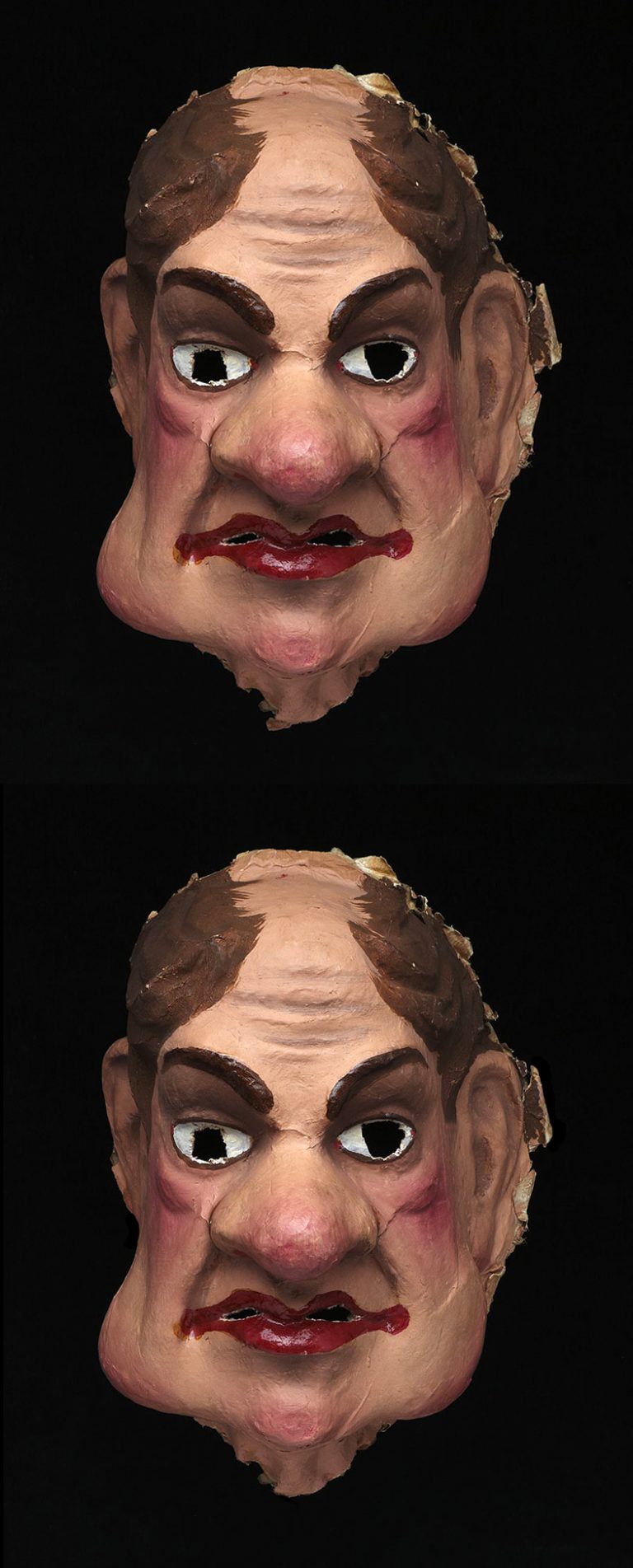 Masque, Carnaval de Nantes intitulé « Le Baron » réalisé par la maison Peignon à Nantes à la fin du 19e siècle